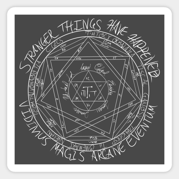 Greater Seal of Solomon: Stranger Things Have Happened Sticker by TeeCupDesigns